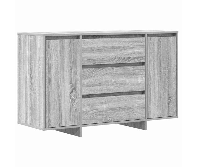 Aparador - mueble de almacenamiento gris sonoma 120 x 41 x 75 cm madera de ingeniería es4070