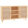 Aparador - Bufete - Móvei de apoio 105x30x60 cm pinho maciçovime natural castanho pt4778