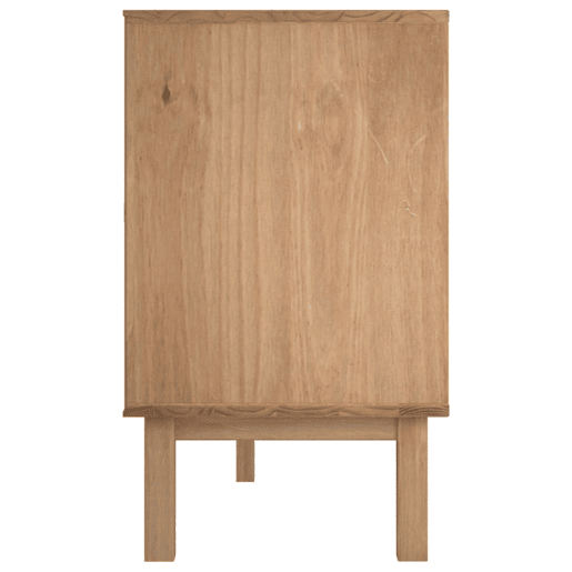 Aparador - Bufete - Móvei de apoio 113,5x43x73 cm pinho maciço castanhocinza pt4839