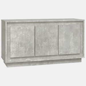 Aparador - Bufete - Móvei de apoio 102x35x55 cm derivados de madeira cinza-cimento pt2638