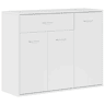 Aparador - Bufete - Móvei de apoio 88x30x70 cm contraplacado branco brilhante pt2607