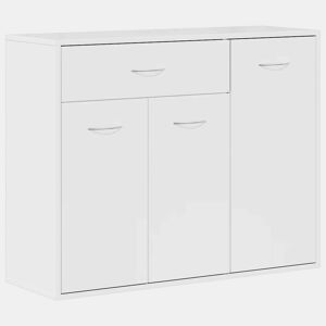 Aparador - Bufete - Móvei de apoio 88x30x70 cm contraplacado branco brilhante pt2607