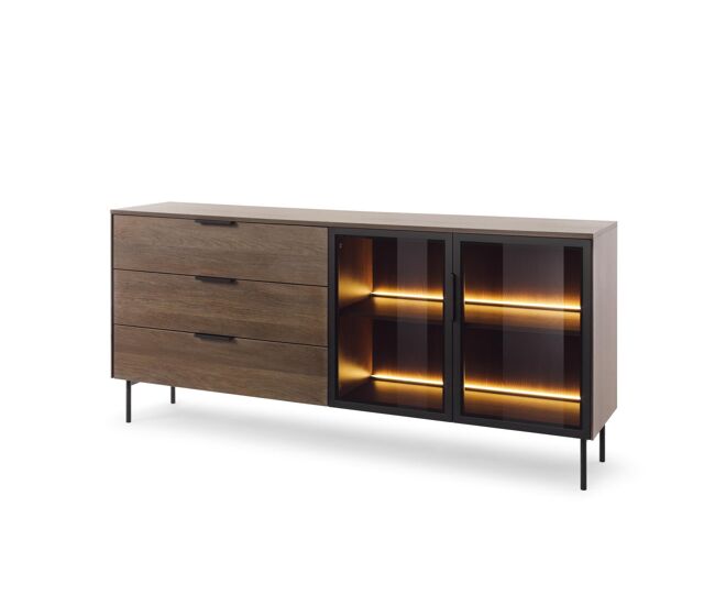 Aparador lumi 181x39x83 marrón