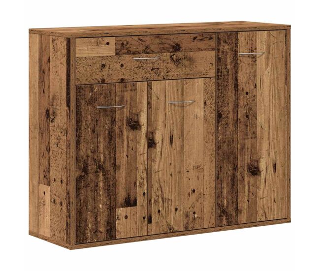 Aparador - mueble de almacenamiento madera ingeniería madera envejecida 88x30x70 cm es4595
