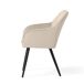 Juego de 4 sillas de terciopelo con costuras verticales FLORENCE Juego de 4 sillas de terciopelo con costuras verticales FLORENCE Beige