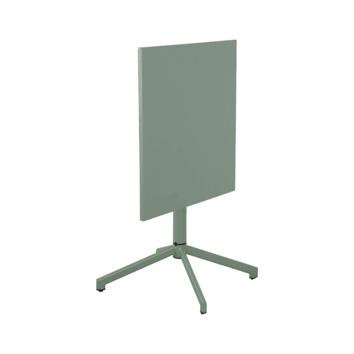 Mesa de jardim bistrô dobrável de metal com 2 cadeiras Verde cinzento - 70x70x74 cm