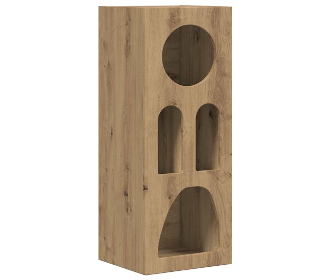 Aparador - mueble de almacenamiento roble artesanal 40 x 35 x 100.5 cm es4880