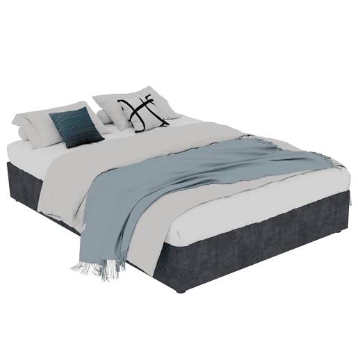 Cama moderna 160x200 cm - estilo simples, com elevação hidráulica - Cinza Cama moderna 160x200 cm - estilo simples, com elevação hidráulica - Cinza