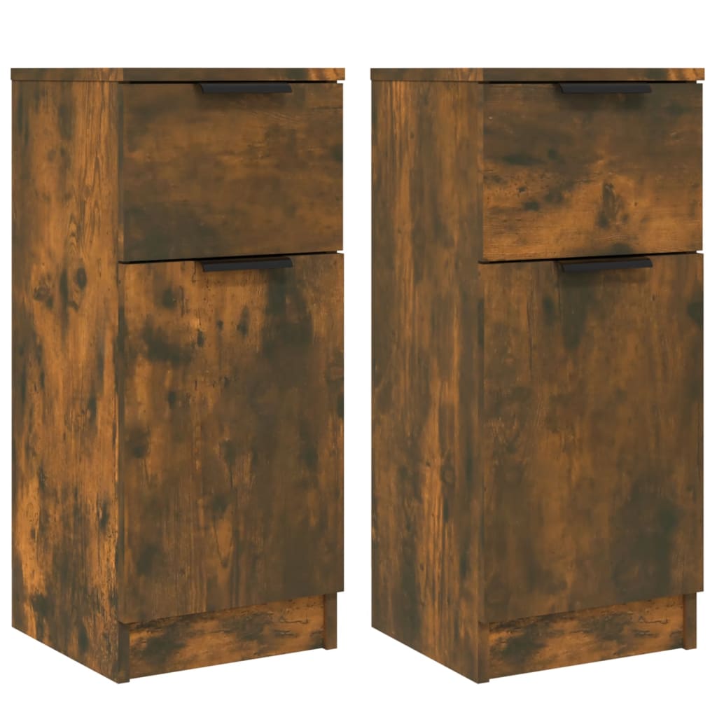 Aparador - Mueble de almacenamiento 2 uds 30 Marrón