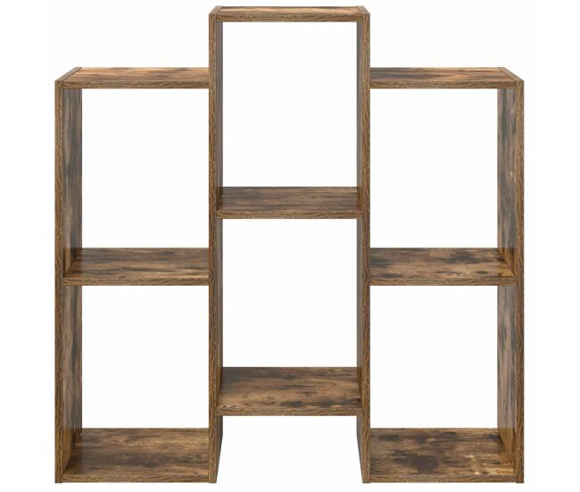 Aparador - mueble de almacenamiento roble ahumado 90 x 30 x 90 cm es4864