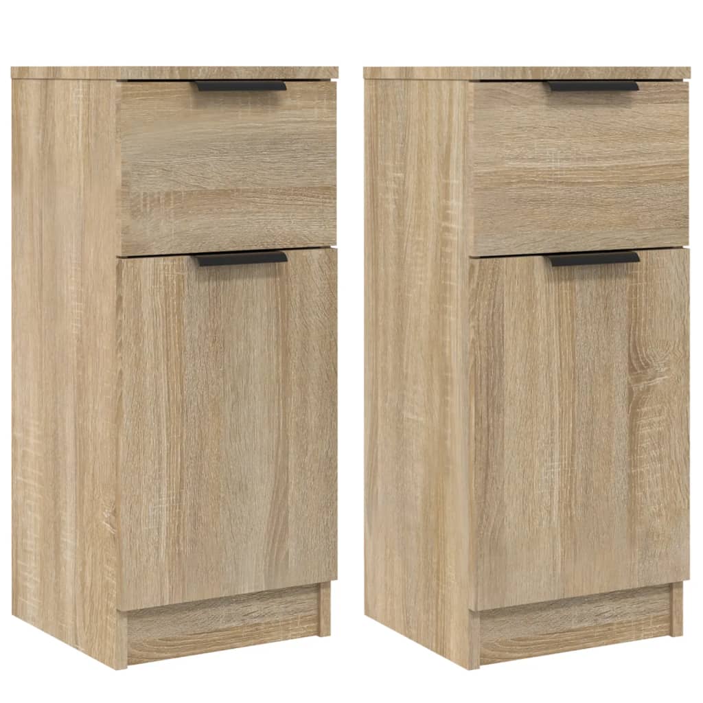 Aparador - Mueble de almacenamiento 2 uds 30 Madera Clara