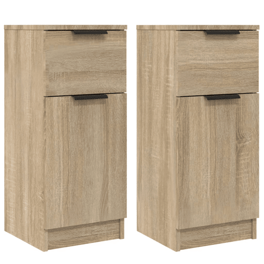Aparadores - Bufetes - Móveis de apoio 2pcs 30x30x70 cm madeira processada carvalho sonoma pt5158
