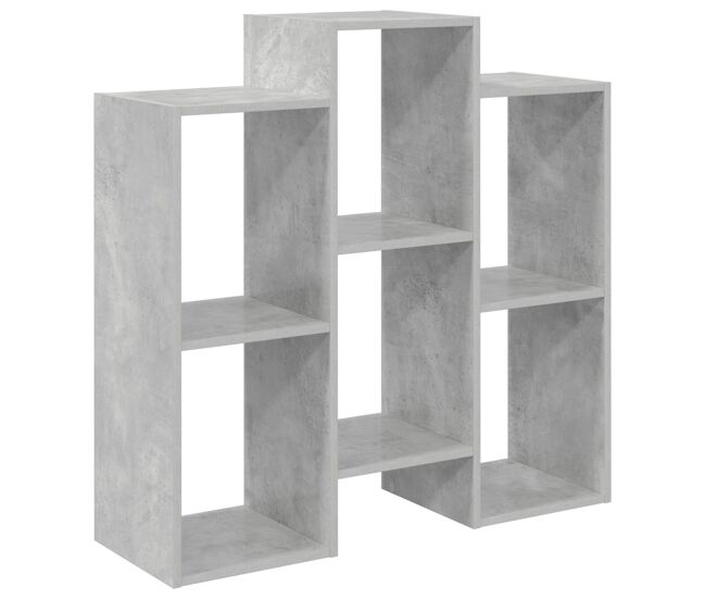 Aparador - mueble de almacenamiento gris concreto 90 x 30 x 90 cm es4065