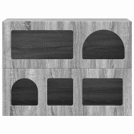 Bufete - Móvei de apoio Cinza Sonoma 80,5 x 35 x 59 cm Madeira processada pt4081