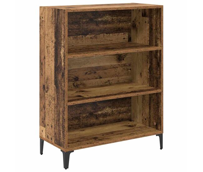 Aparador - mueble de almacenamiento madera vieja 69,5 x 32,5 x 90 cm madera de ingeniería es4709