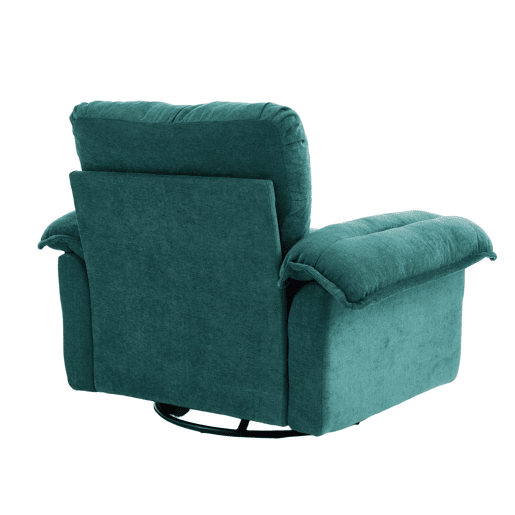 Poltrona individual giratória 360° - Oversized confortável com almofada de apoio - Verde