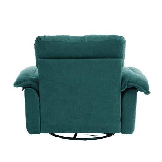 Poltrona individual giratória 360° - Oversized confortável com almofada de apoio - Verde