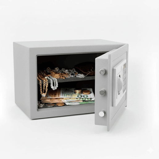 Cofre Digital 8,5L Nyana Home | Fechadura Eletrônica | Aço 2mm