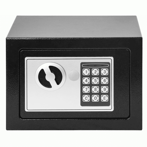 Cofre Segurança 4,5L Digital Nyana | Fechadura Electrónica + Chaves | Montagem Parede