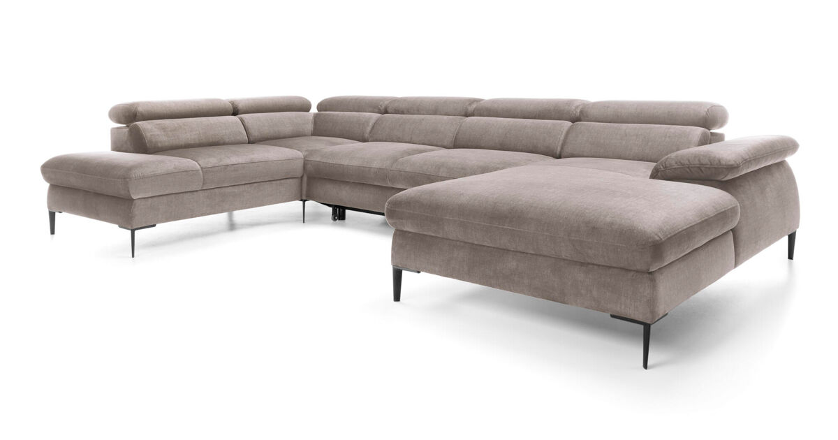 Sofá esquinero blues 353x214x94 beige