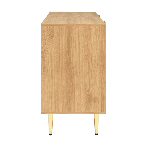 Aparador 140x40x72 cm - Moderno e simples, com amplo espaço de armazenamento - Natural Aparador 140x40x72 cm - Moderno e simples, com amplo espaço de armazenamento - Natural