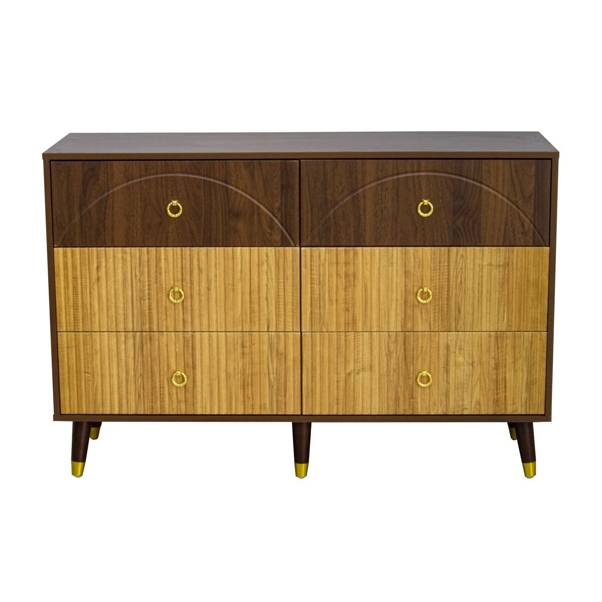 Aparador 120x40x81 cm - mueble de almacenamiento moderno para salón/comedor/entrada - natural