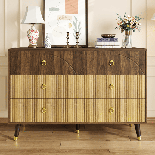 Aparador 120x40x81 cm - Móvel de arrumação moderno para sala de estarsala de jantarentrada - Natural