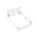 Conjunto de dormitorio Lago cama + mesitas Conjunto de dormitorio Lago cama + mesitas Blanco
