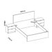 Conjunto de dormitorio Lago cama + mesitas Conjunto de dormitorio Lago cama + mesitas Blanco