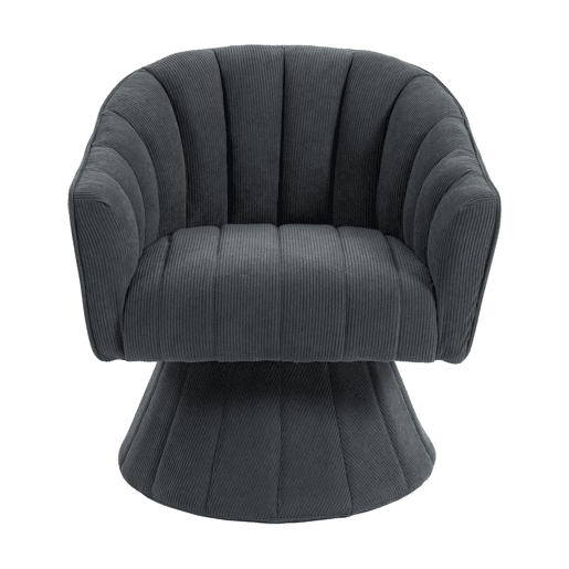 Cadeira de escritório 360° - Encosto ergonómico, apoios de braços envolventes, design moderno - Cinza escuro
