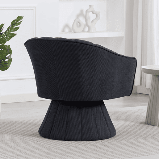 Cadeira de escritório 360° - Encosto ergonómico, apoios de braços envolventes, design moderno - Cinza escuro