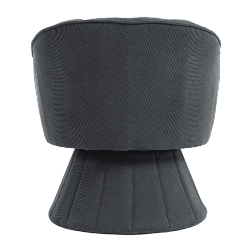 Cadeira de escritório 360° - Encosto ergonómico, apoios de braços envolventes, design moderno - Cinza escuro