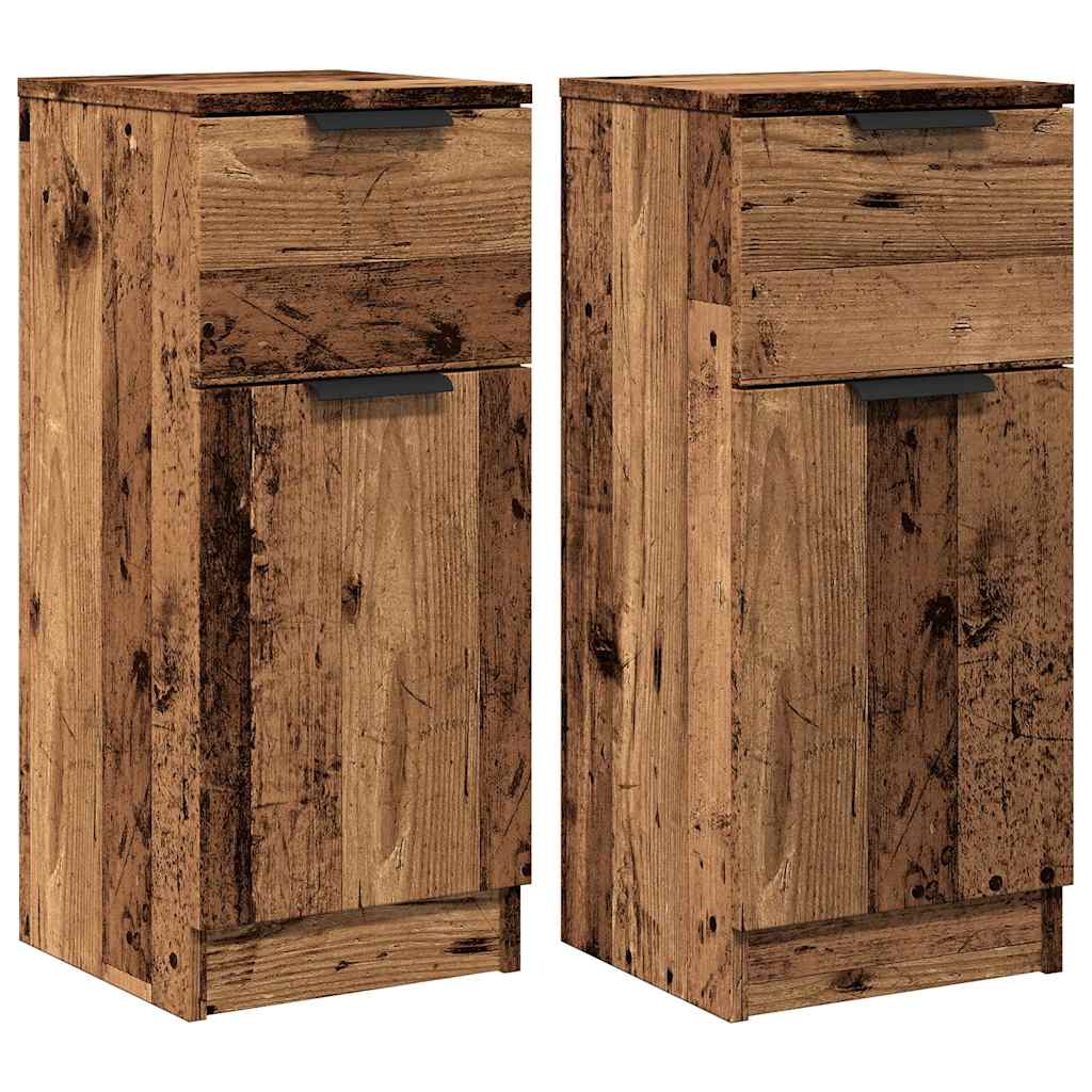 Aparador - Mueble de almacenamiento 2 uds 30 Madera