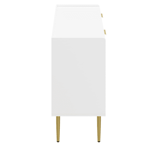 Aparador 140x38x75 cm - moderno com espaço de armazenamento - branco Aparador 140x38x75 cm - moderno com espaço de armazenamento - branco