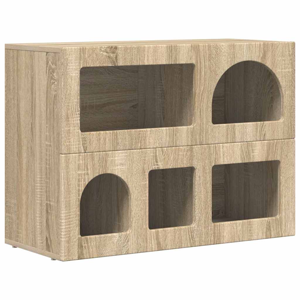 Aparador - Mueble de almacenamiento 80 Madera Clara