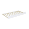 Gaveta da cama infantil Roya em madeira de pinho natural Branco - 190x94x19 cm