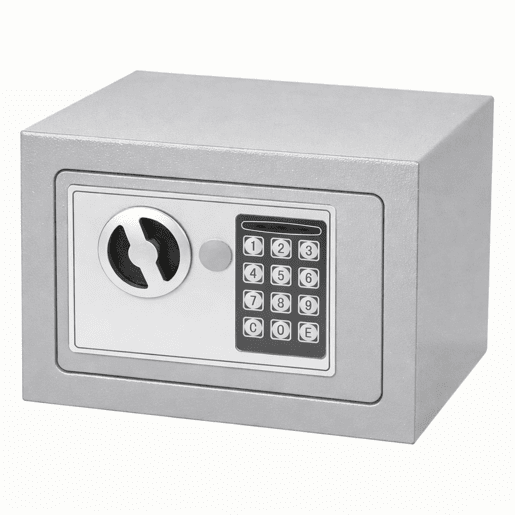 Cofre Segurança 4,5L Digital Nyana | Fechadura Electrónica + Chaves | Montagem Parede