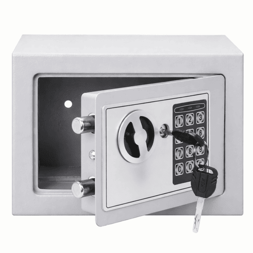 Cofre Segurança 4,5L Digital Nyana | Fechadura Electrónica + Chaves | Montagem Parede