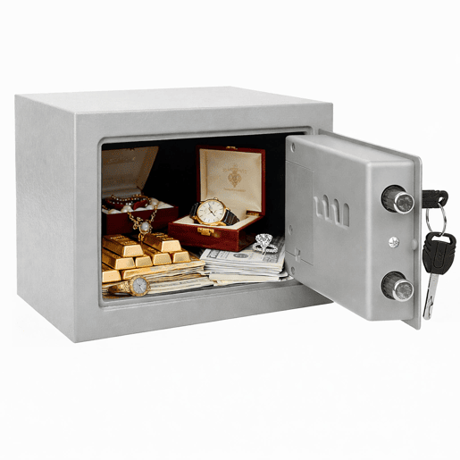 Cofre Segurança 4,5L Digital Nyana | Fechadura Electrónica + Chaves | Montagem Parede