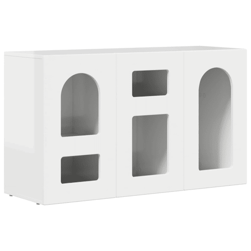 Bufete - Móvei de apoio Branco Brilhante 100 x 35 x 59 cm Madeira processada pt1671