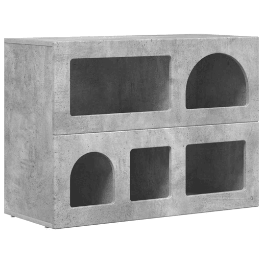 Bufete - Móvei de apoio Cinzento 80,5 x 35 x 59 cm Madeira processada pt4062