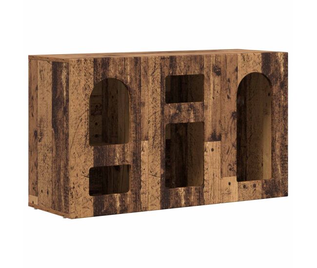 Aparador - mueble de almacenamiento madera vieja 100 x 35 x 59 cm madera de ingeniería es4667