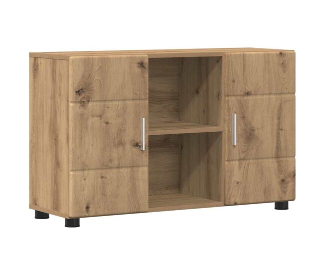 Aparador - mueble de almacenamiento con estante roble artesanal 88,5 x 30,5 x 55,5 cm es1875