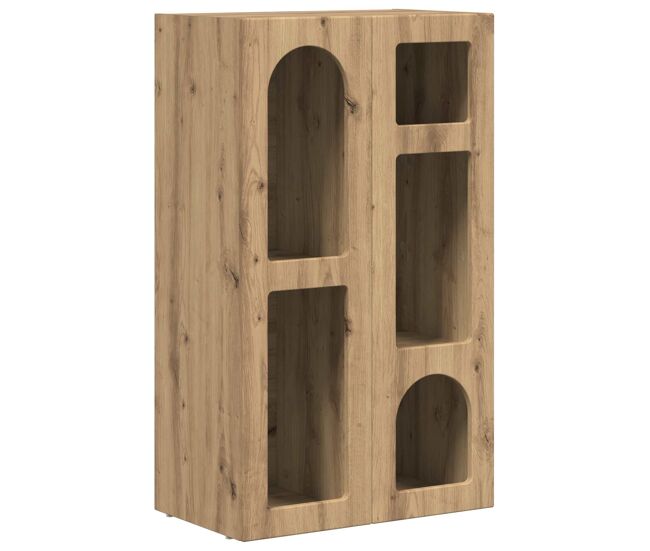Aparador - mueble de almacenamiento roble artesanal 59 x 35 x 100,5 cm es4886