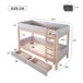 Cama litera Cama litera Gris