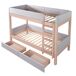 Cama litera Cama litera Gris