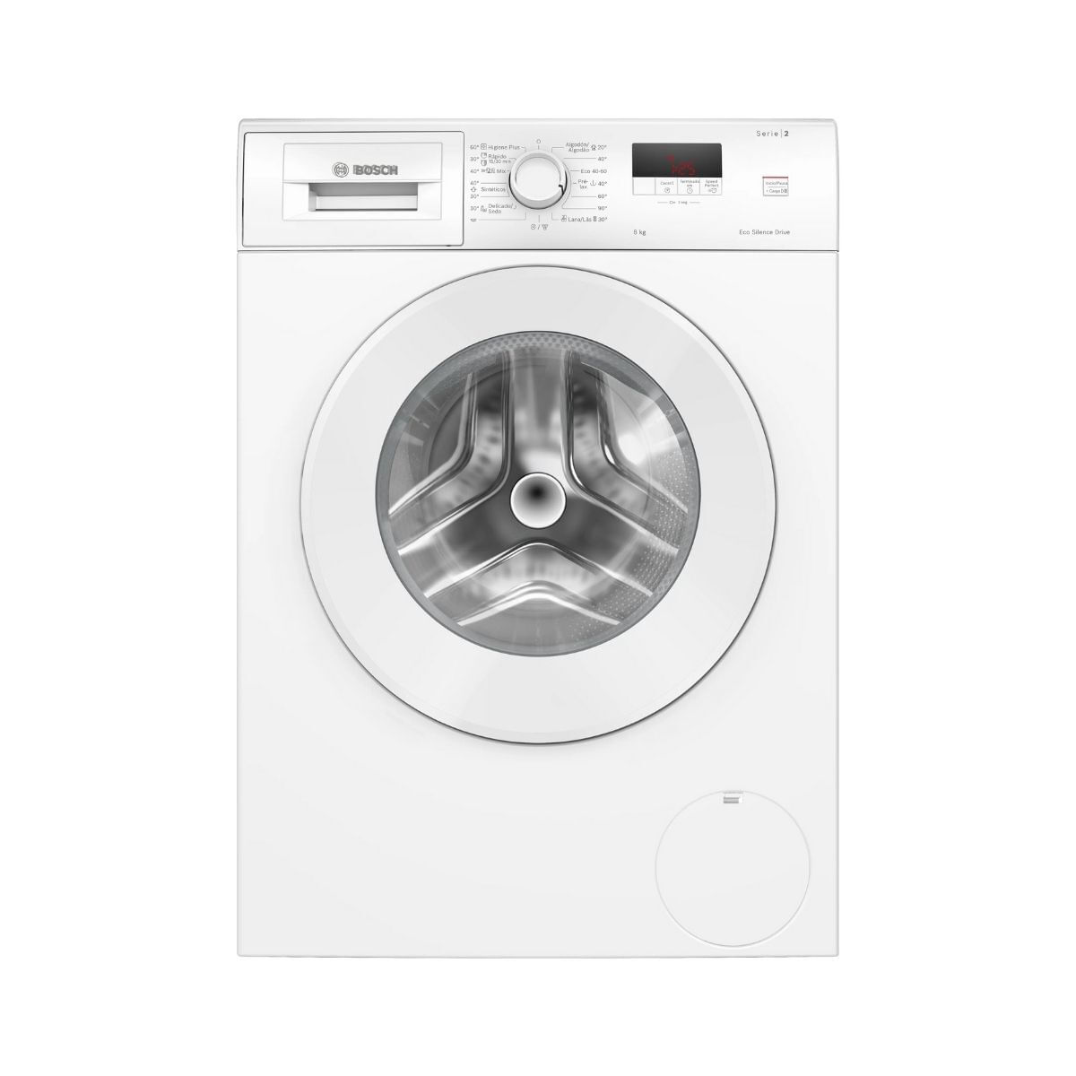 Lavadora carga frontal bosch wge03200ep 8kg 1200 rpm 15 programas a blanco