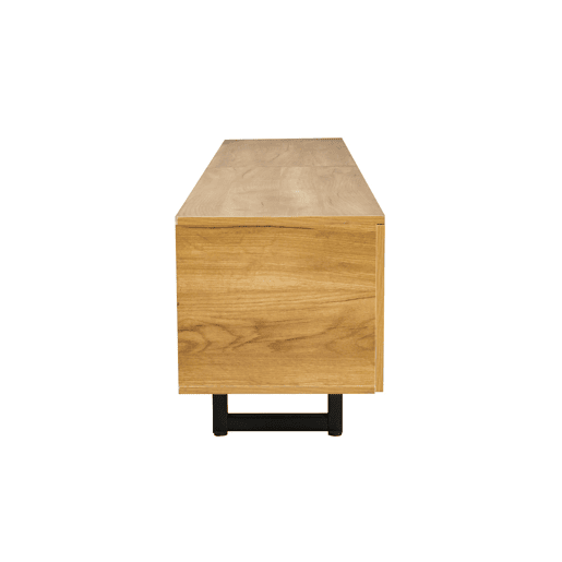 Móvel de TV 191x38 cm - 5 portas, design exclusivo, baixo - Natural Móvel de TV 191x38 cm - 5 portas, design exclusivo, baixo - Natural
