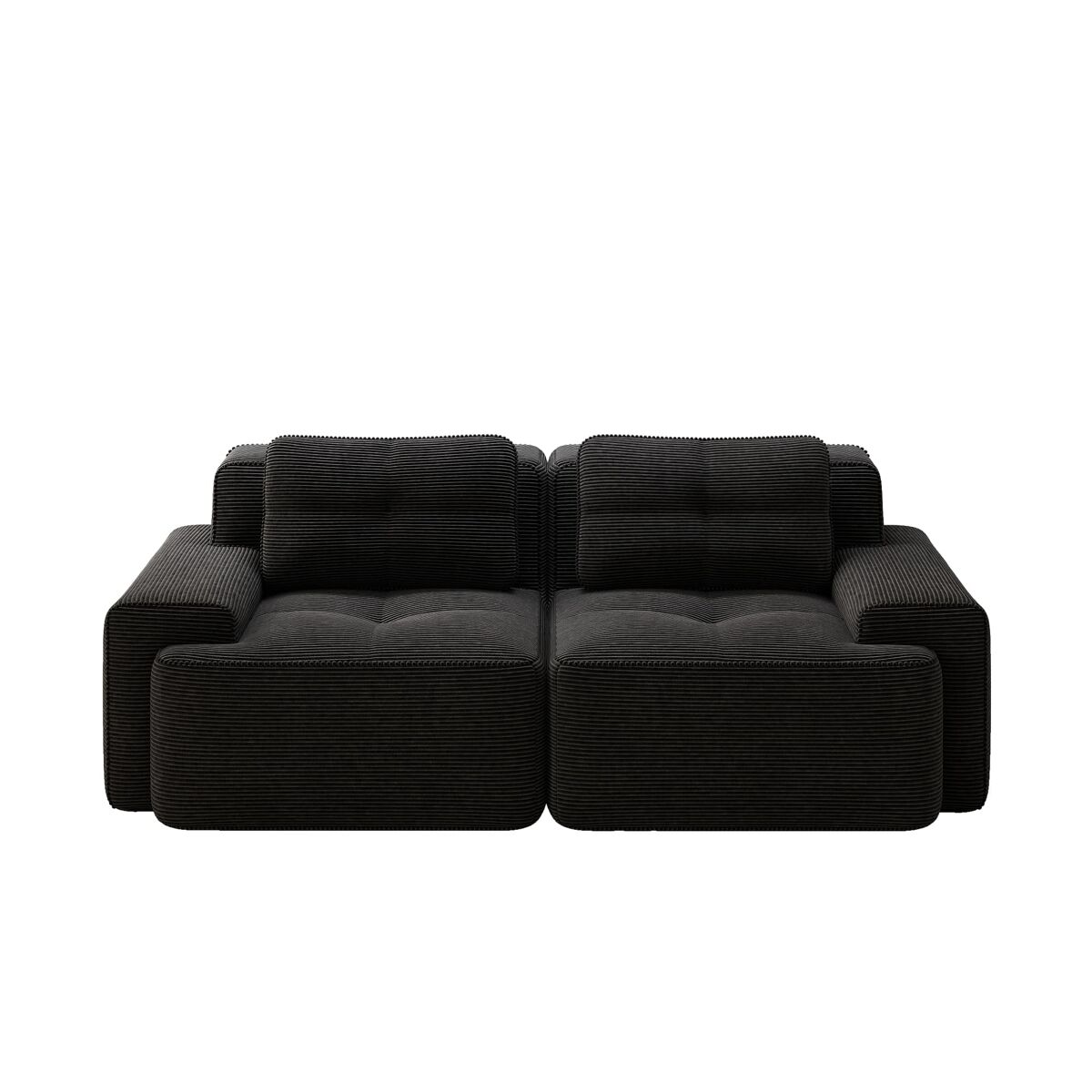 sofa modular 2 plazas - moderno comodo terciopelo tipo corduroy sofa cama - negro