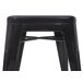 4x taburetes de bar de diseño industrial en metal 4x taburetes de bar de diseño industrial en metal Negro